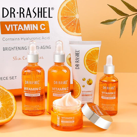 Dr Rashel Vitamin C Series Kit | 5-in-1 Complete Skincare Set for Radiant, Youthful Skin